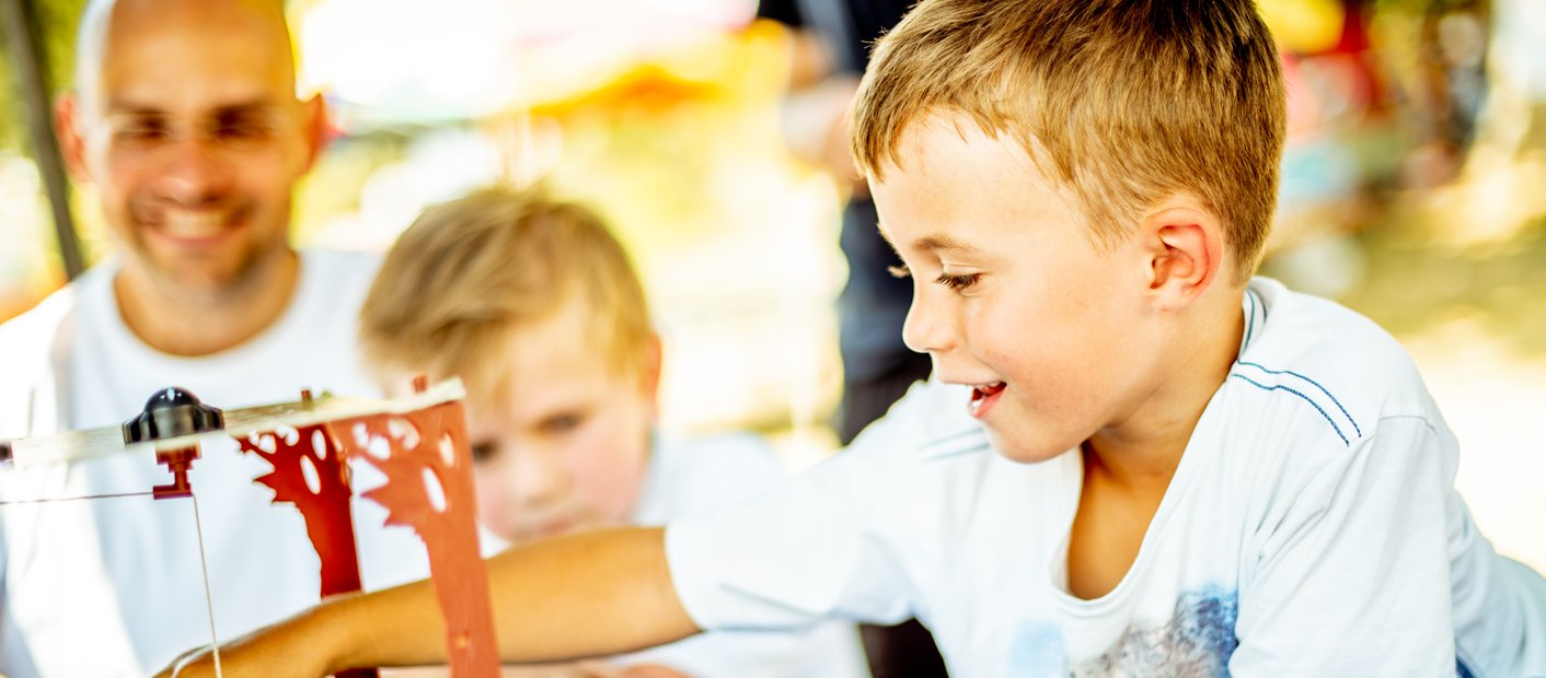 Children playing board game